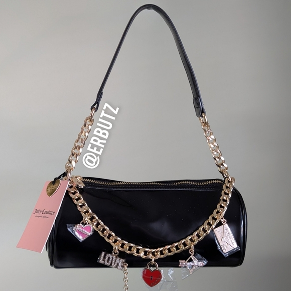 Juicy Couture Handbags - Juicy Couture Love Comes Softly Shoulder Bag w/ Dangling Charm Design 💌